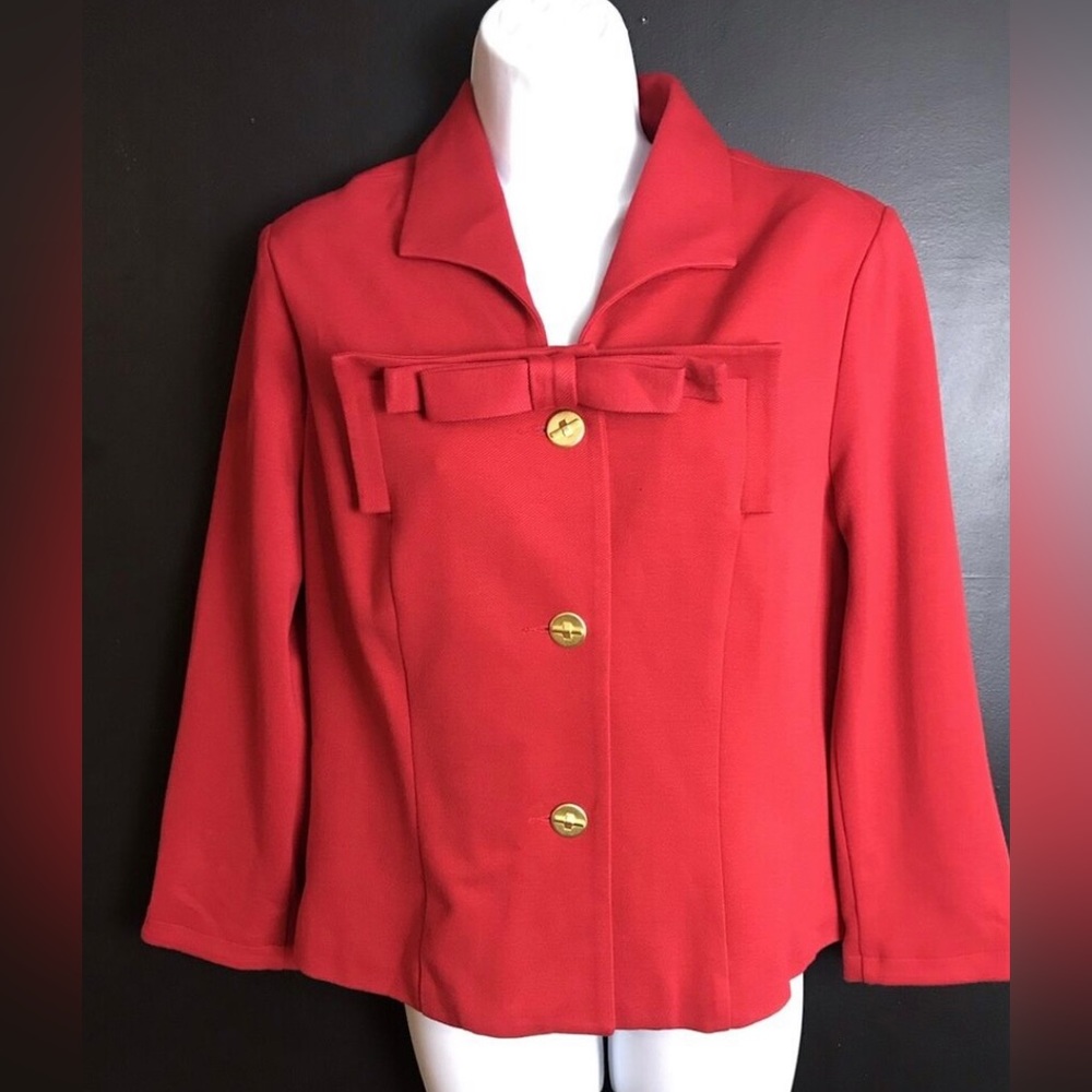 Cabi red beau blazer size 6